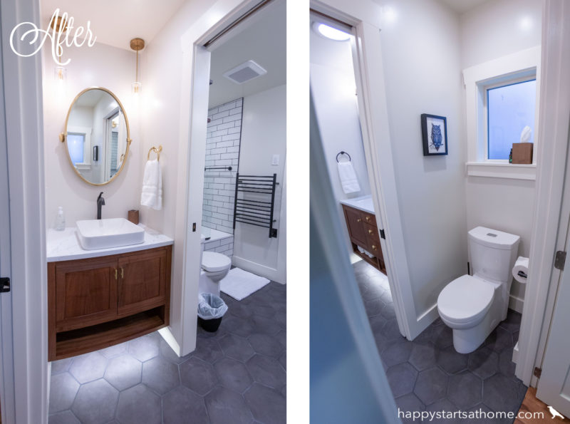 Turning One Bath into Two Seriously Happy Homes