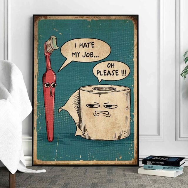 My FAVORITE clients - heck, my FAVORITE PEOPLE have a quirky sense of humor. 😂 Would you hang this in YOUR bathroom? Or at least send it as a greeting card? ⁠
⁠
As seen on #Etsy on NostalGiftShop⁠
⁠
#bathroomart #funny #funnyart #humor #bathroomhumor
